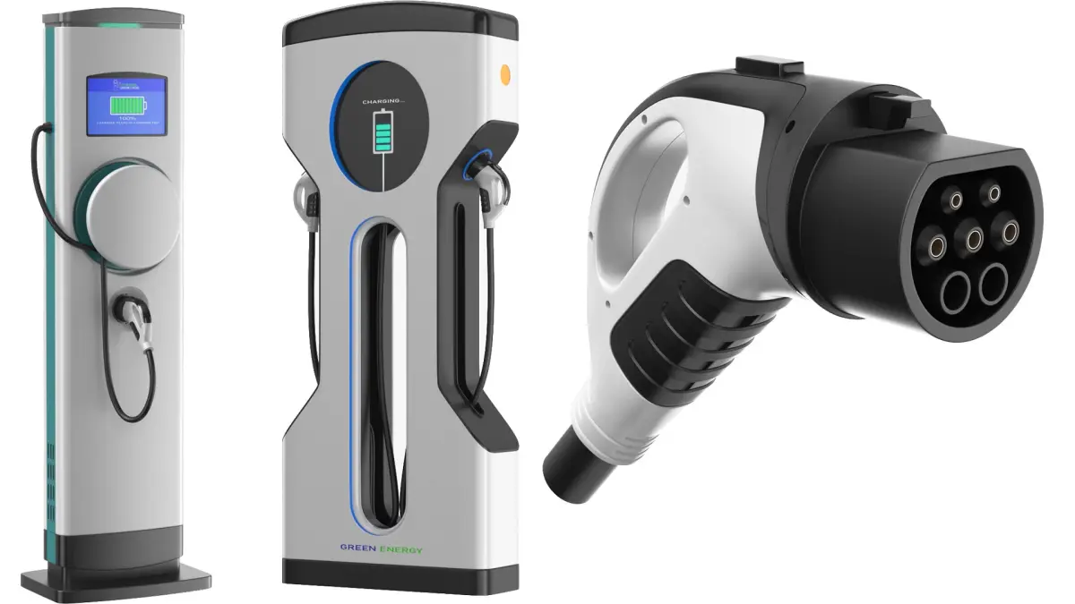 Two Detailed Electric Charger Machines 3D model