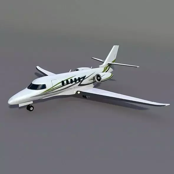 Cessna Citation Latitude business jet 3D model