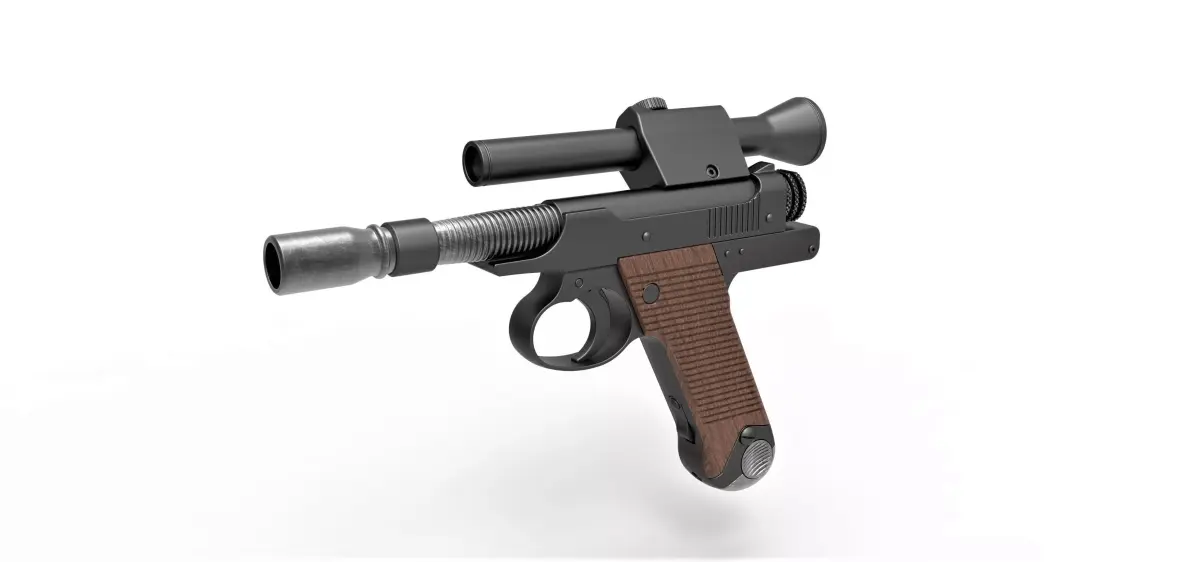 Blaster Pistol of Cara Dune from The Mandalorian 3D model