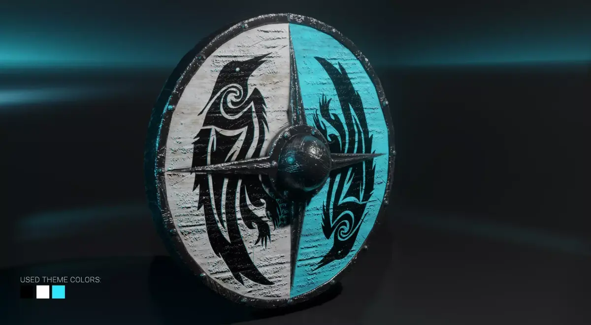 Viking Shield Low-poly 3D model