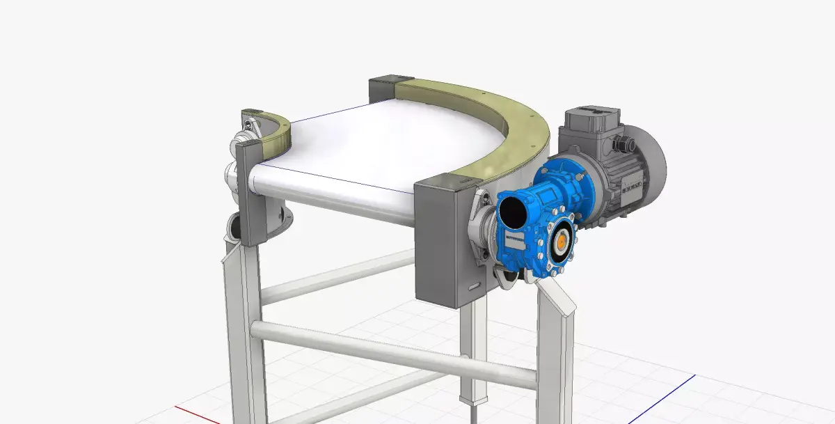 Belt Conveyor - 02 Low-poly 3D model