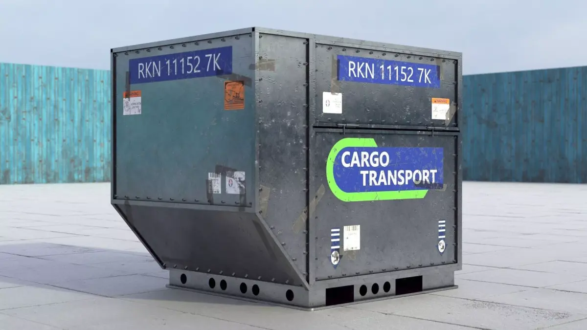 Airport Cargo Container 3D model