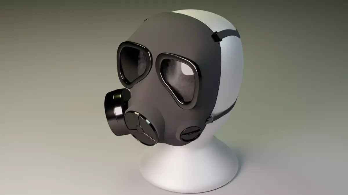 gas mask 3D model