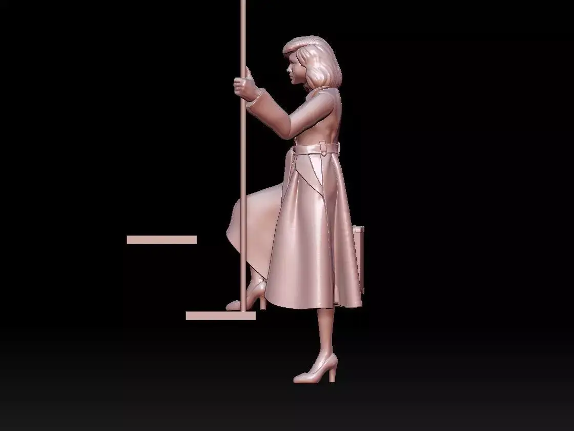 woman 3D print model 4