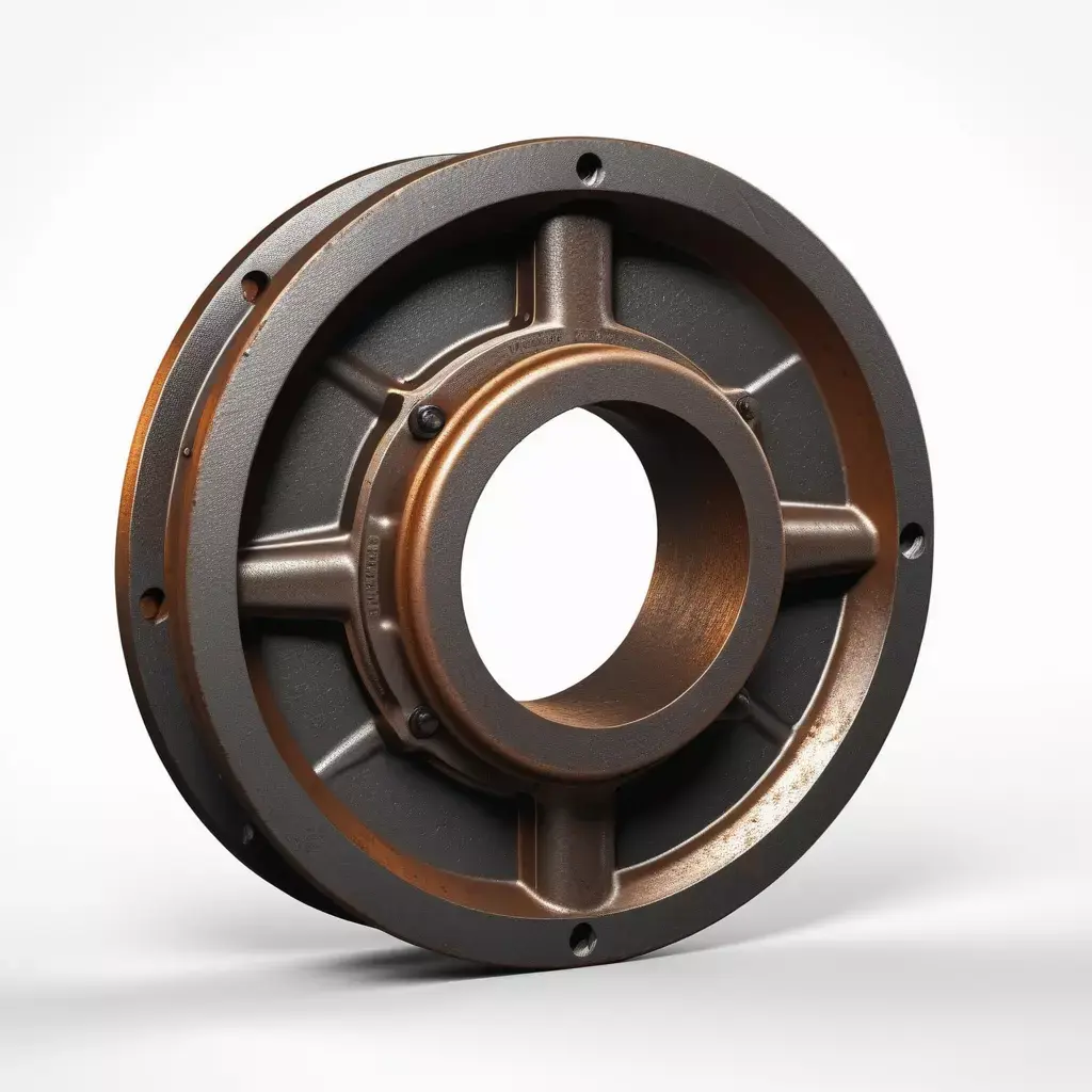 Aged Industrial Mechanical Part 3D model