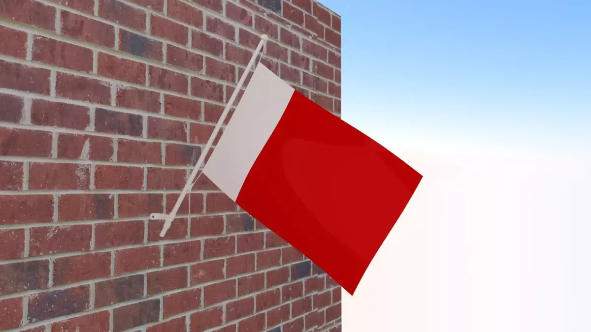 Flag of Ajman 3D model