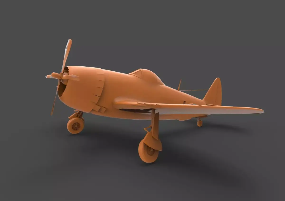 P-47 Thunderbolt 3D print model