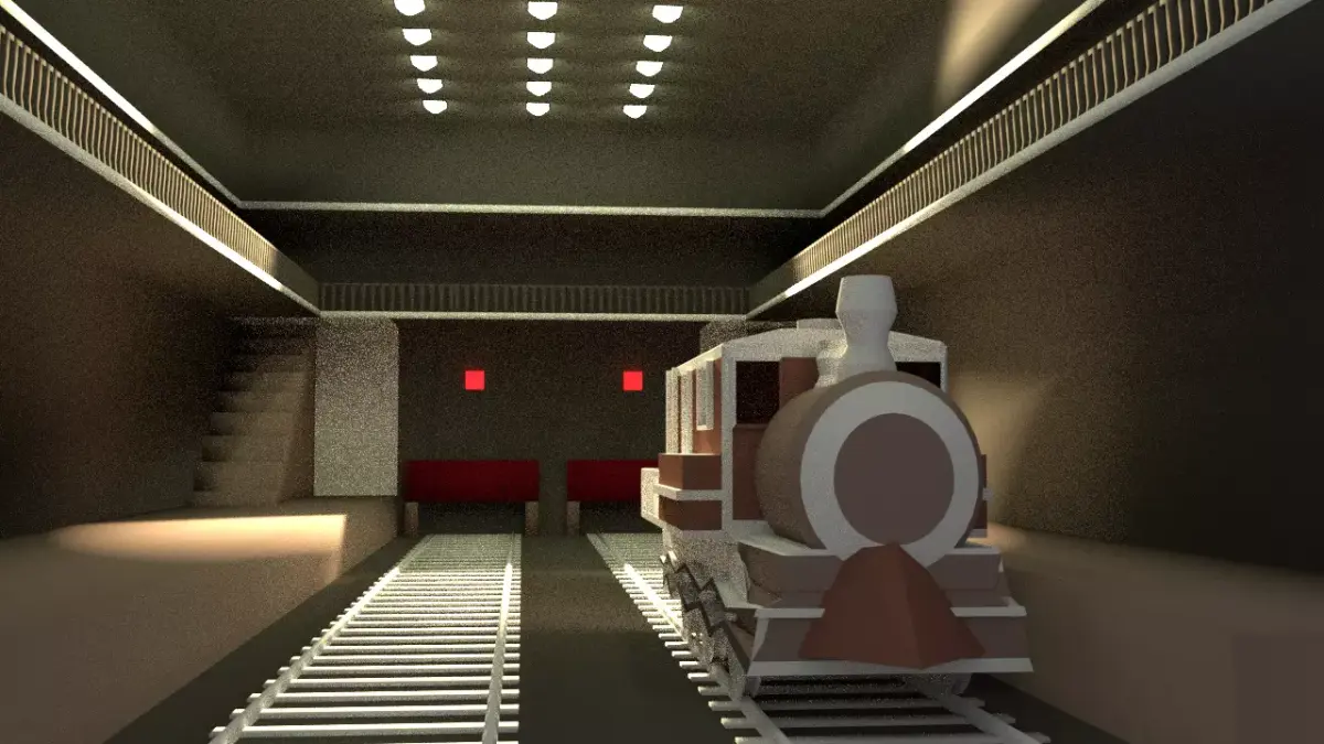 Train platform train platform 3D model not textured  Free 3D model