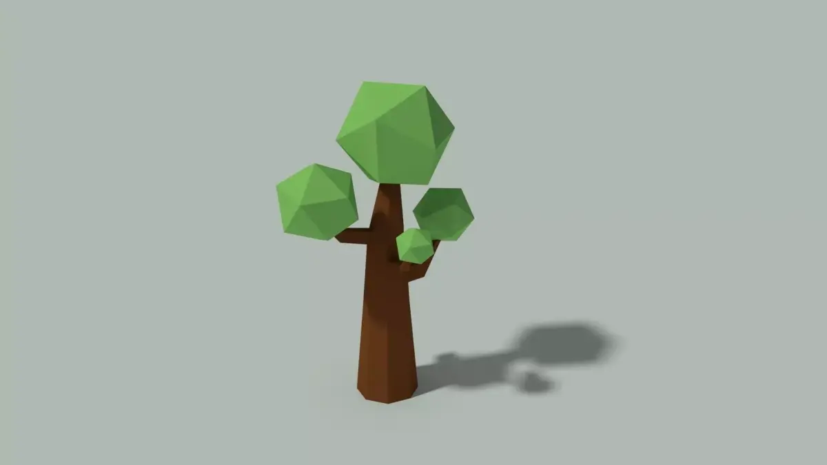 Low Poly Tree Low-poly 3D model