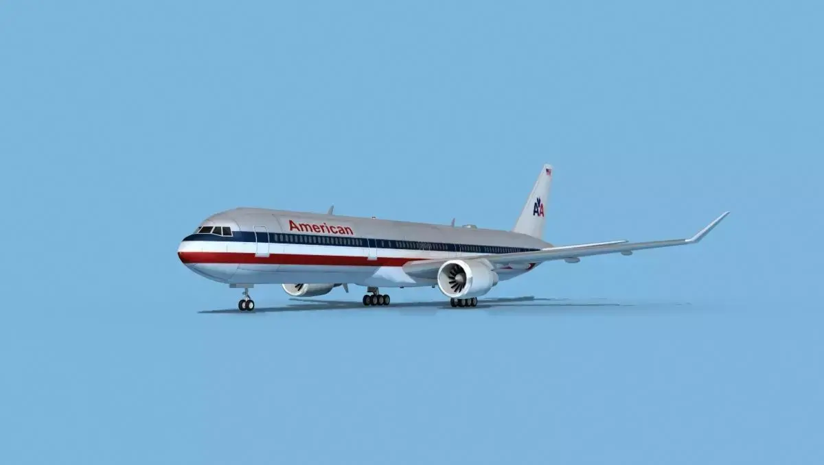 Boeing 767-400 American 3D model