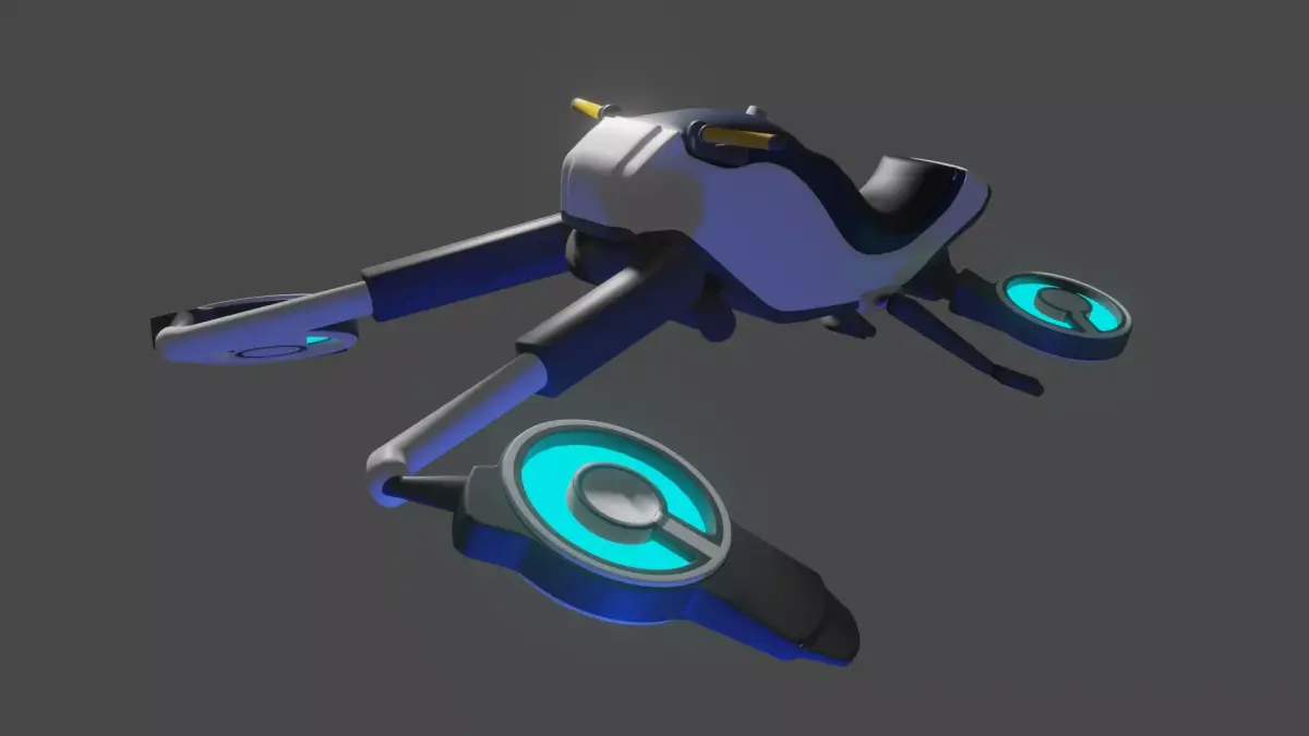 Snowfox Subnautica 3D model