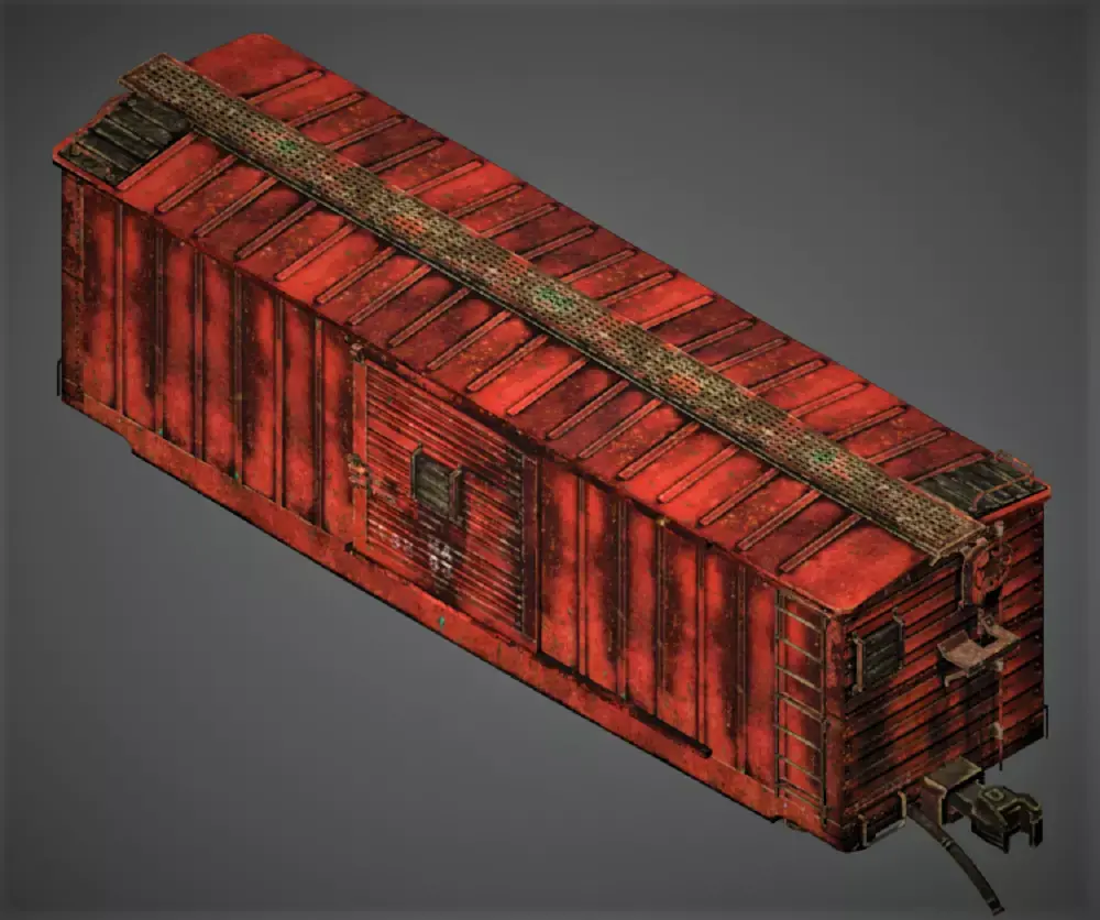 TRAIN - box2 3D model