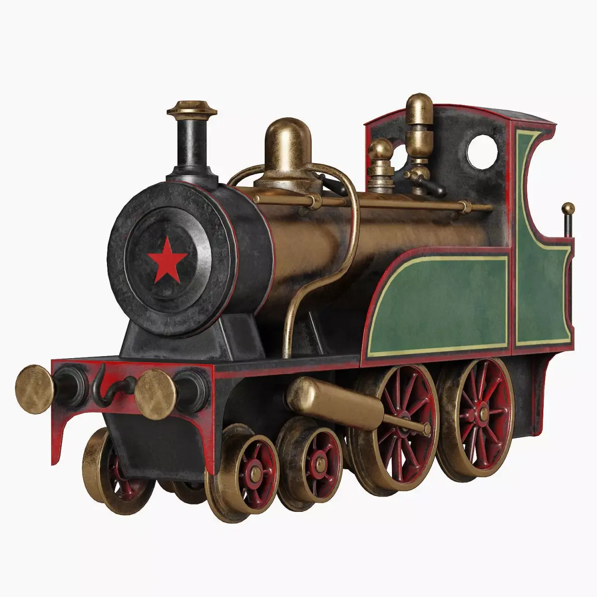 Vintage Train Toy 3D model