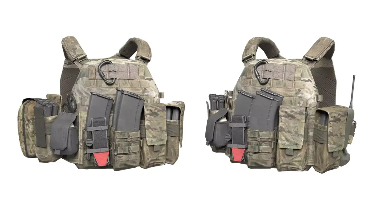 MILITARY WAS DCS Plate Carrier Vest V3 Low-poly 3D model