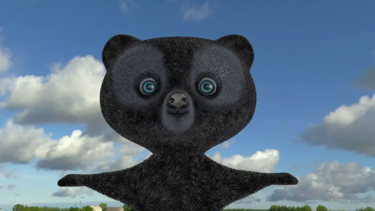 Bears Cartoon 3D model BRAVE Disney Free low-poly 3D model