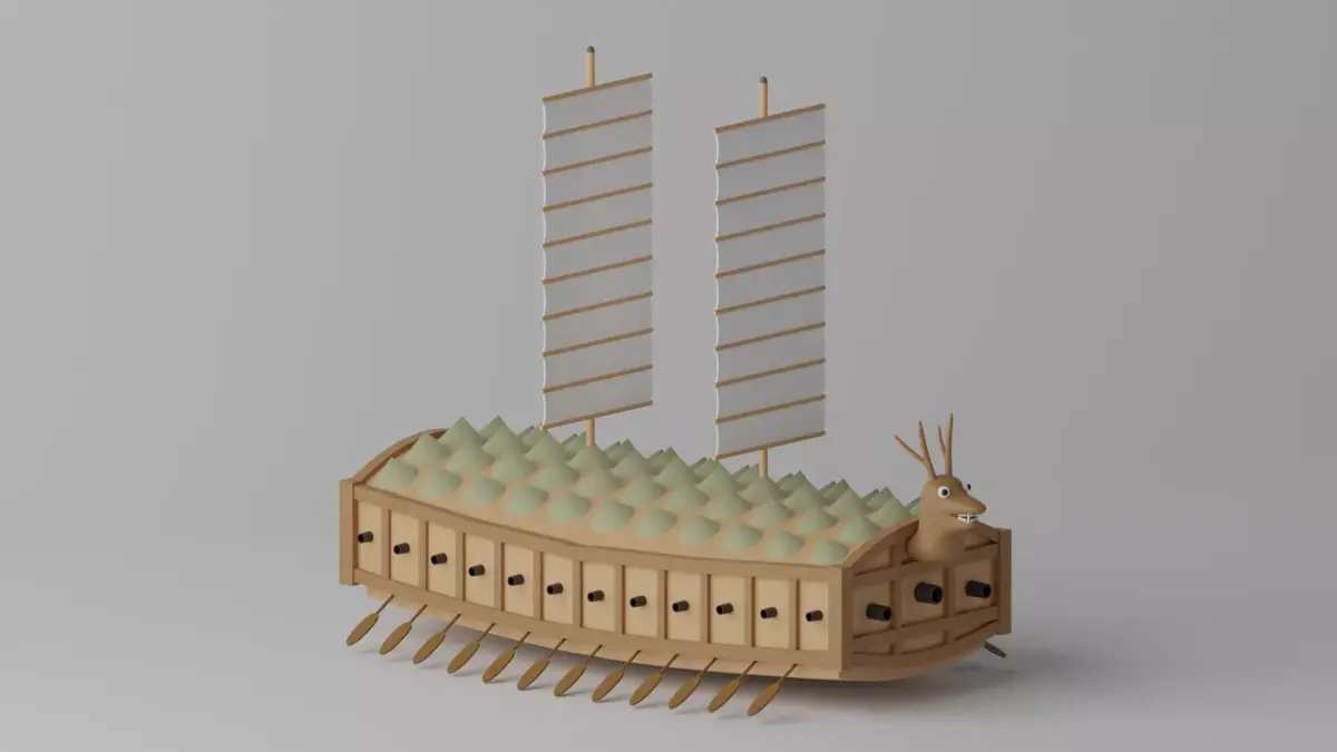 Korean Turtle Ship Geobukseon 3D model