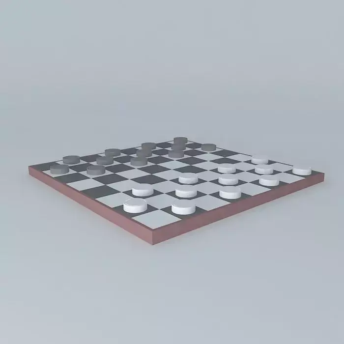 Chess - Chess checkers board Free 3D model
