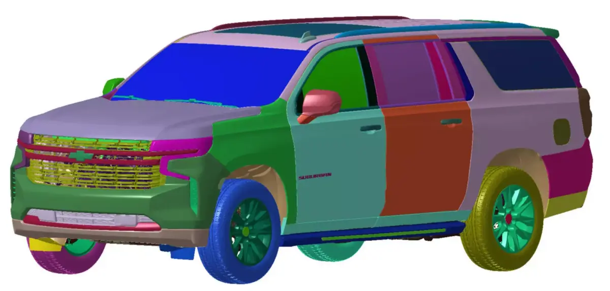 Chevrolet Suburban Premier 2021 Vehicle 3d scan model 3D model
