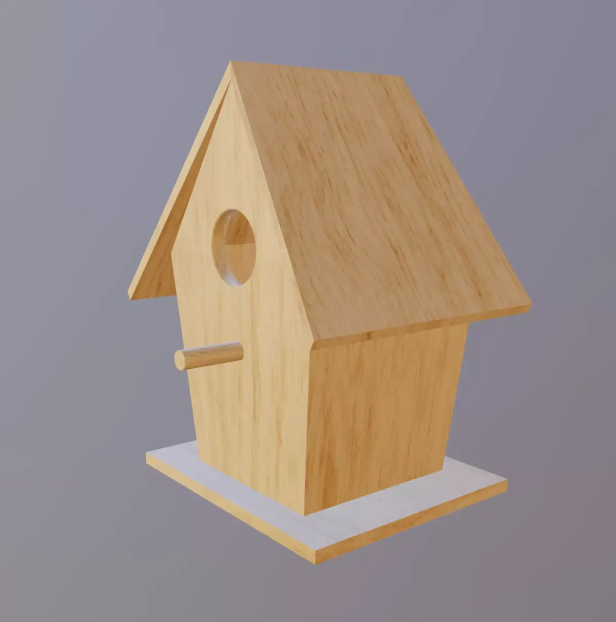 Bird House Low-poly 3D model