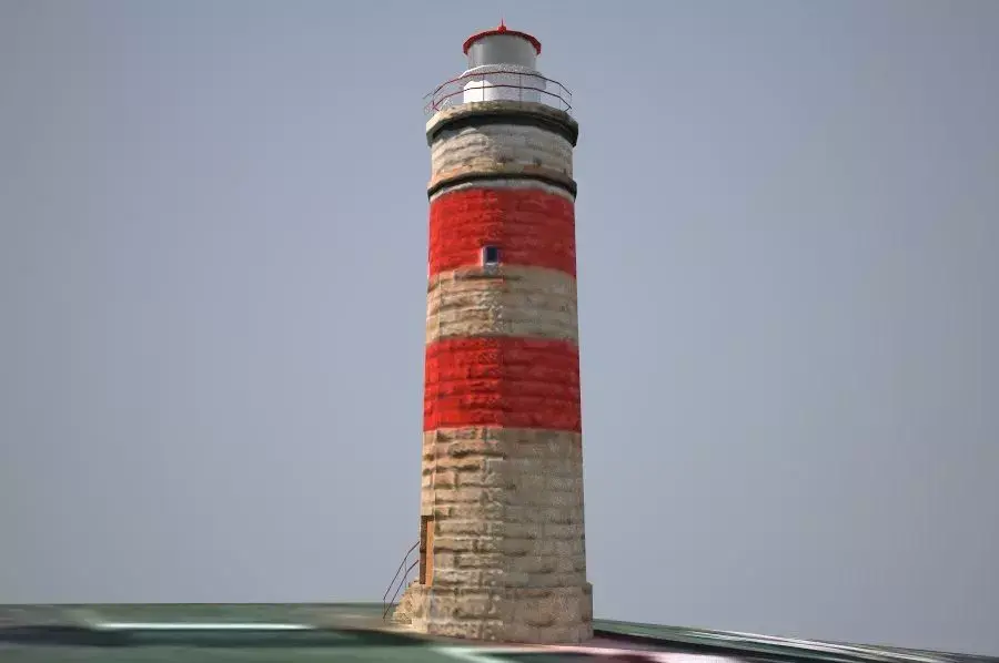 Cape Moreton Lighthouse Low poly 3D model
