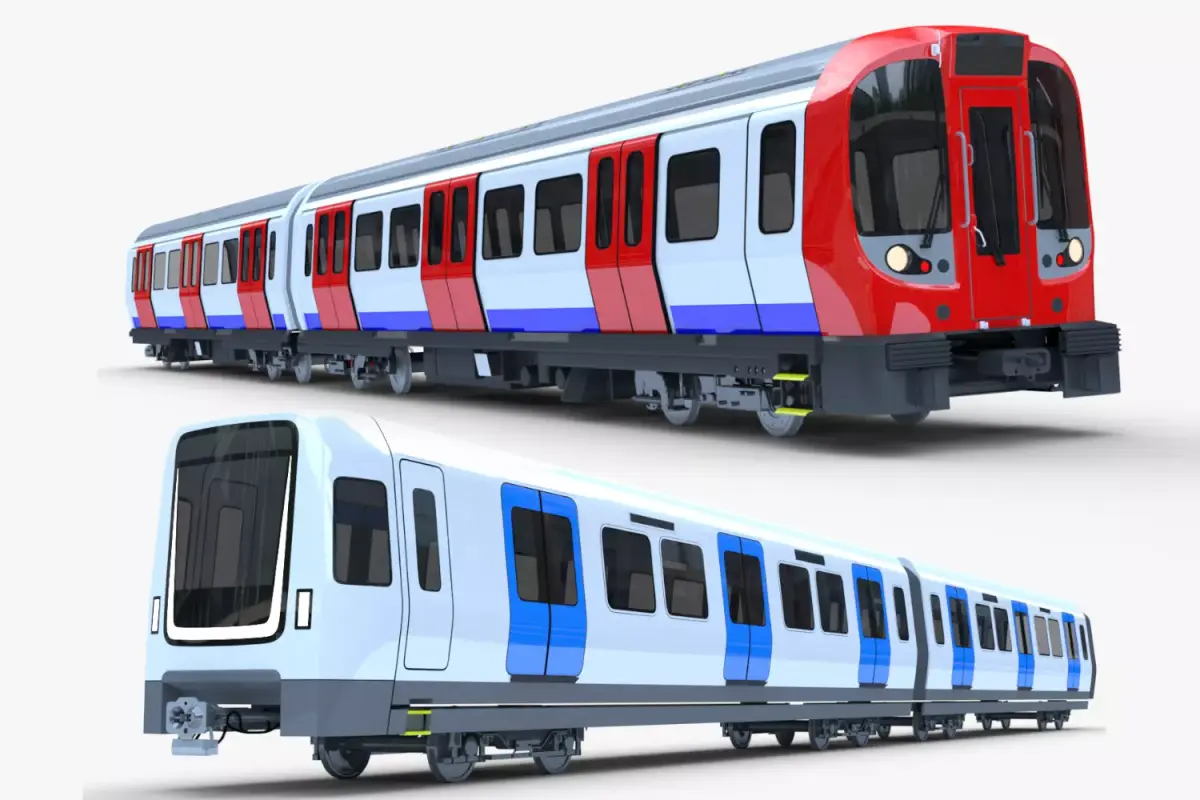 London and Stockholm metro trains 3D Model Pack