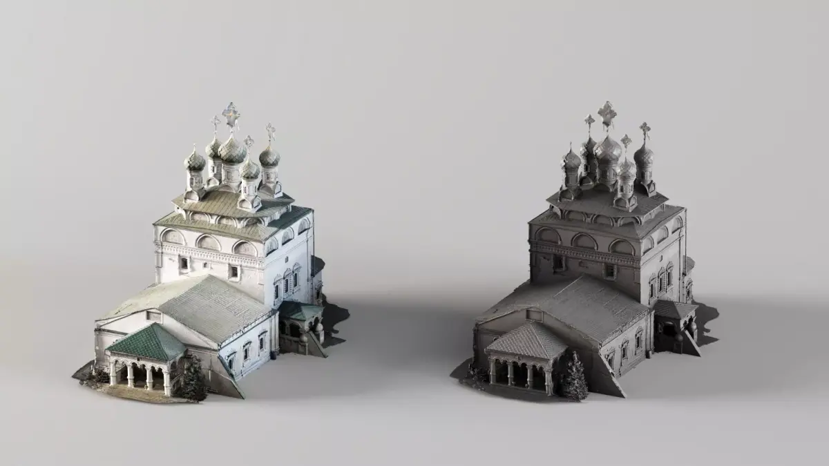 001757 Orthodox Church Building 3D Model Detailed 3D Scan 3D model