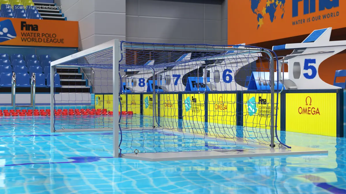 Water polo goal 3D model