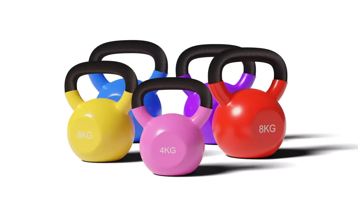 Colorful Kettlebell 3D model