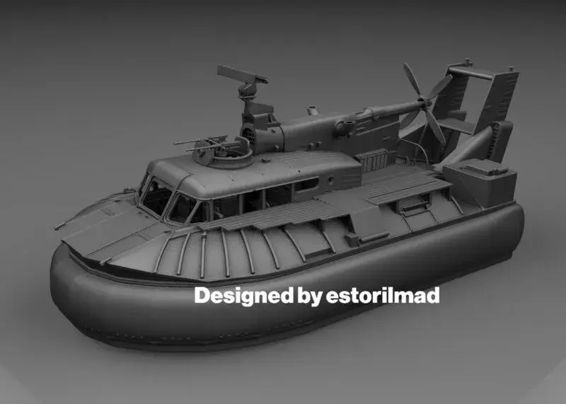 HOVERCRAFT PATROL AIR CUSHION VEHICLE PACV VIETNAM 3D print model