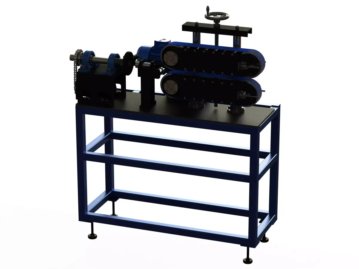 Spiral Wrap Cable Feeding and Cutting Machine 3D model