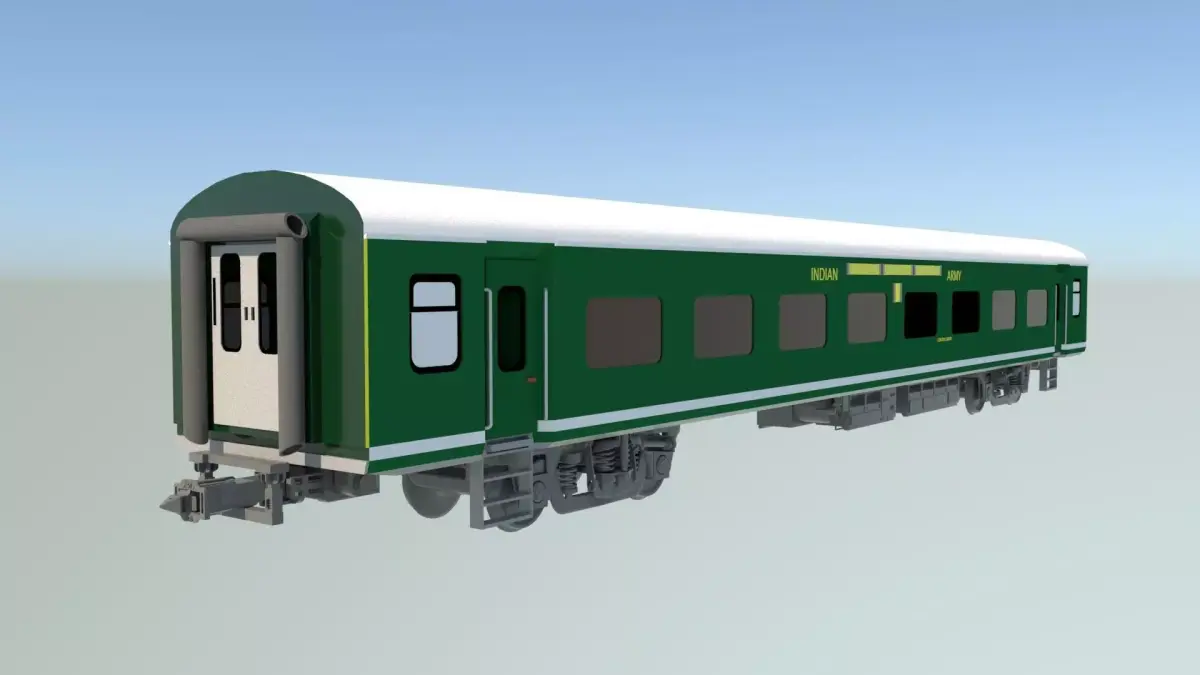 LHB Military Coach Free 3D model
