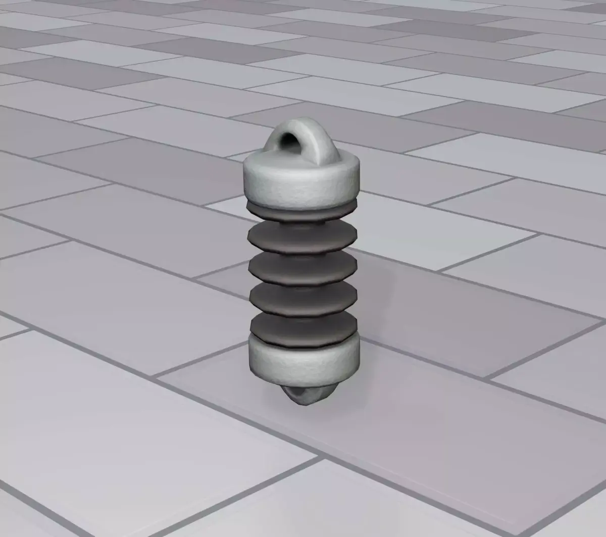 Electricity Poles Isolator 1 - Object 085 Low-poly 3D model