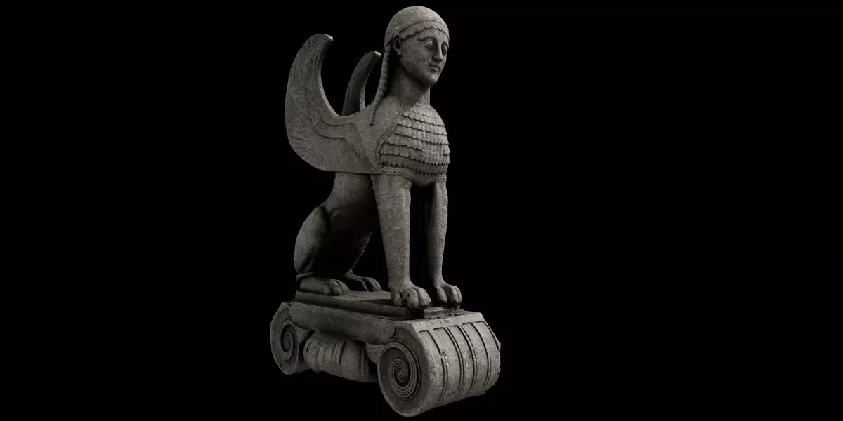 Greek Sphinx 3D model