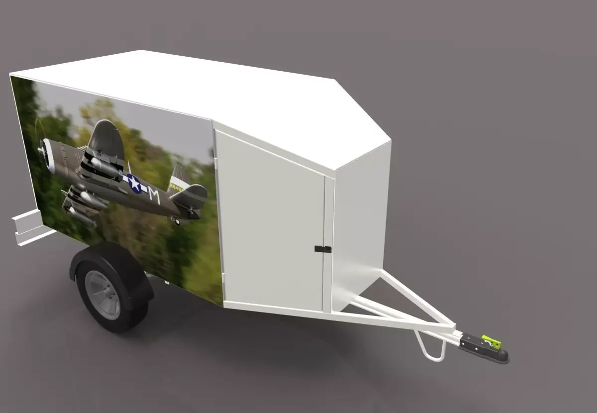 trailer for aeromodelling Free 3D model