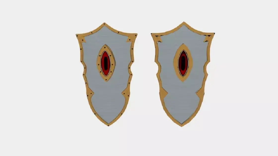 LARP Eye of Doom Shield Low-poly 3D model
