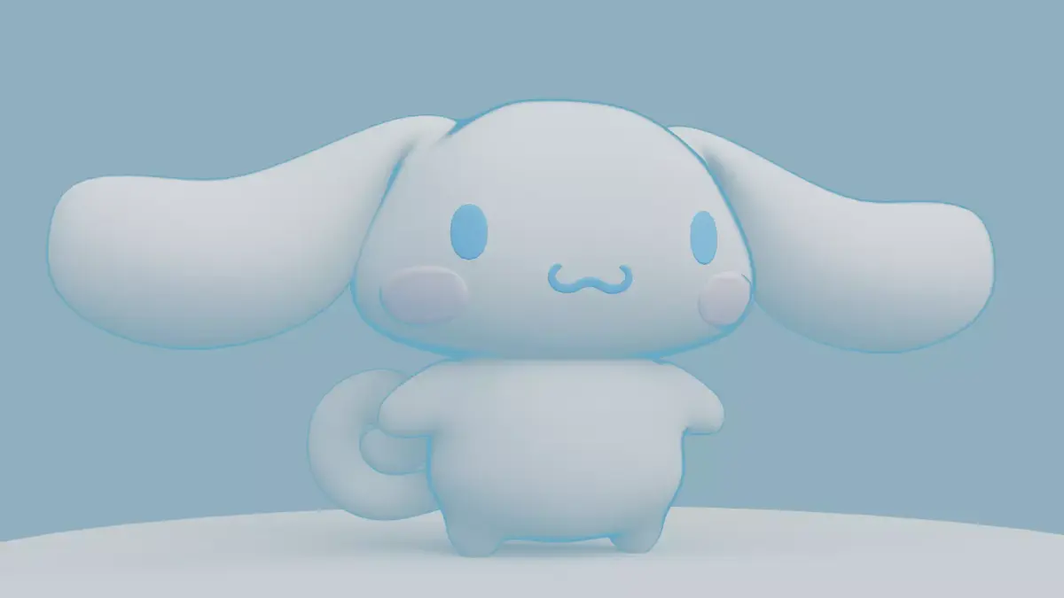 Cinnamoroll Low-poly 3D model