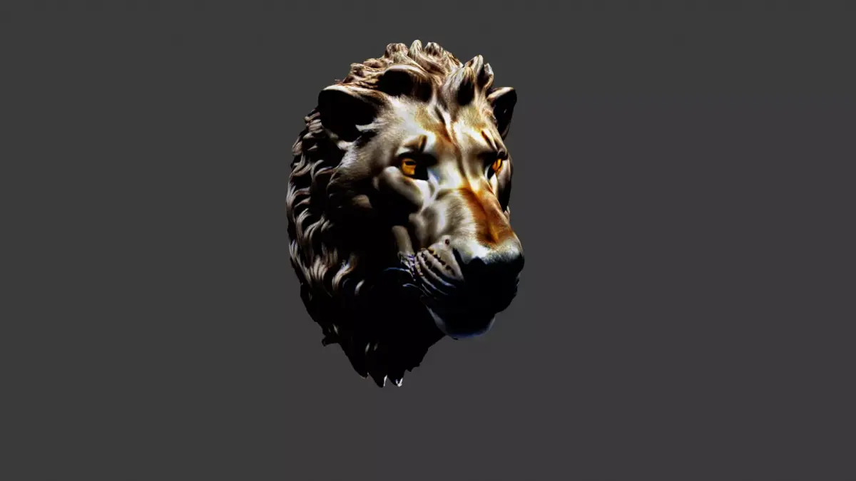 Animal Head Low-poly 3D model 27