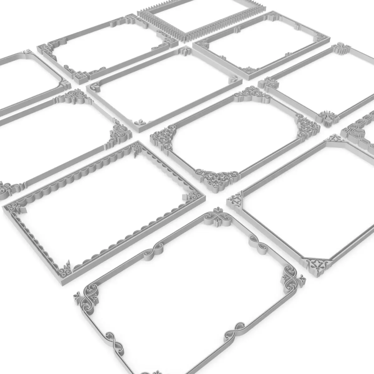 Decorative Frames 01 -  3D model