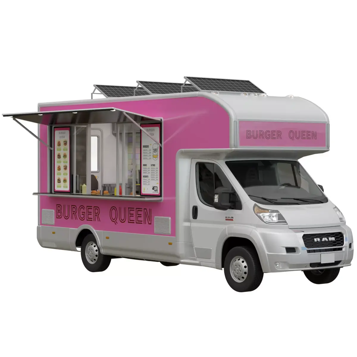 Food Truck RAM PROMASTER 3D model