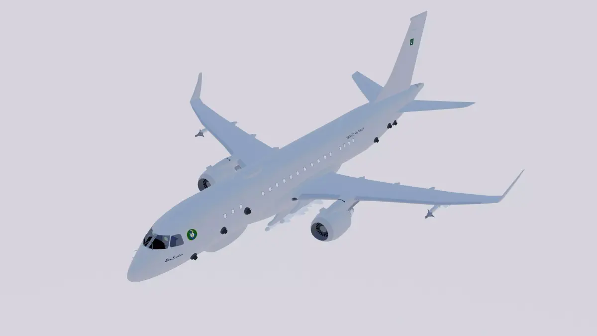 Embraer Sea Sultan 1000 Low-poly 3D model