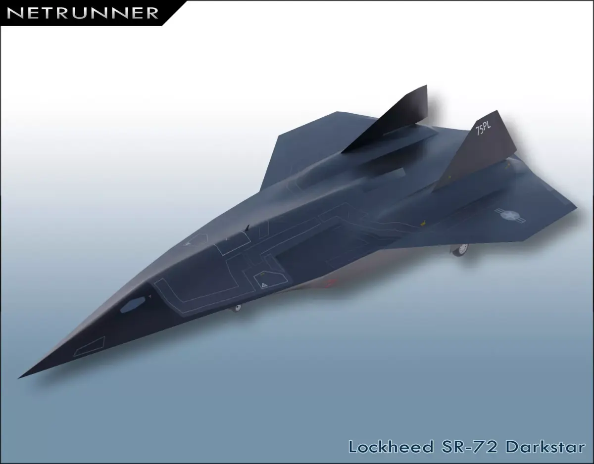 Lockheed SR-72 Darkstar Low-poly 3D model