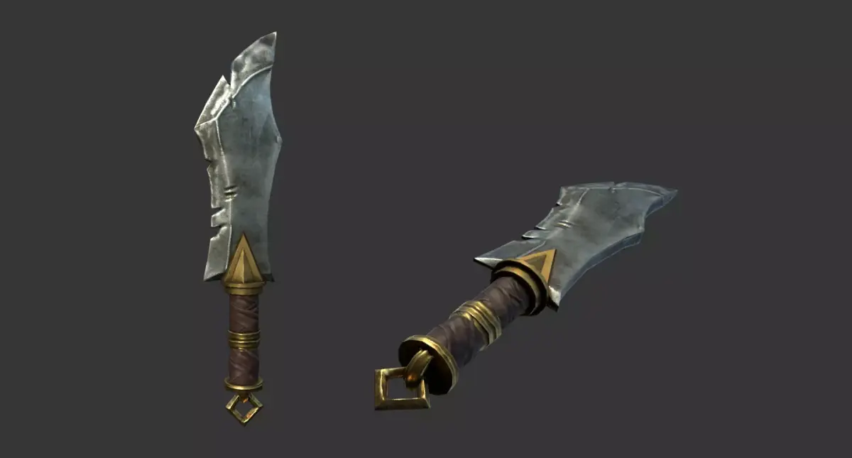 Knife Horde Assasin Low-poly 3D model