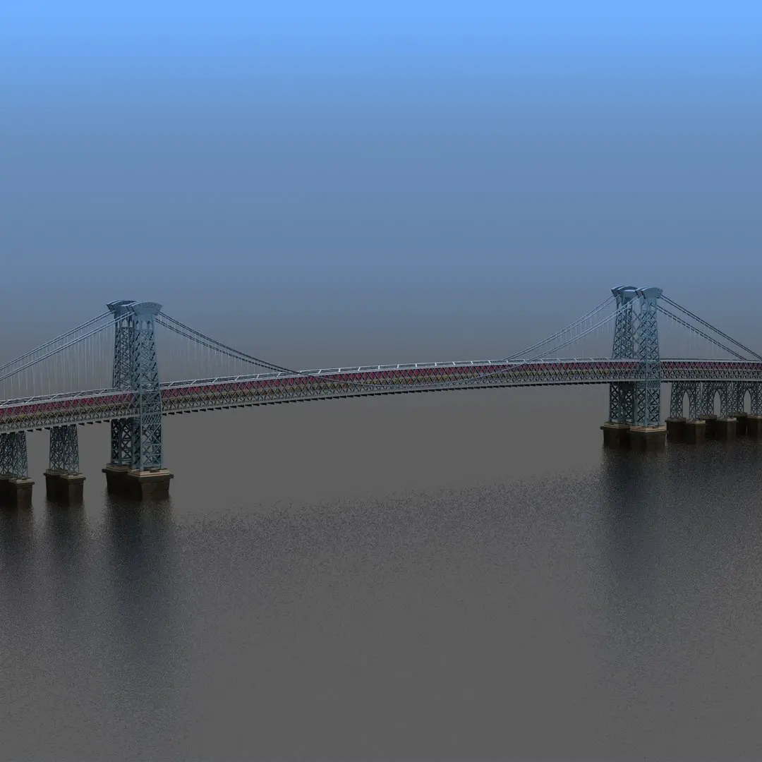 Williamsburg Bridge NYC 3D model
