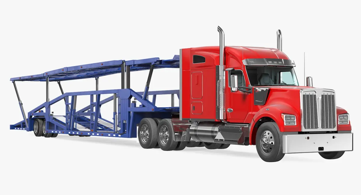 Truck Hauler Trailer 3D Model