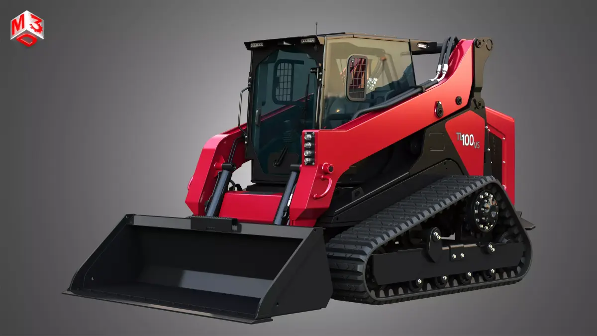 TL100VS Compact Track Loader - Bucket 3D model