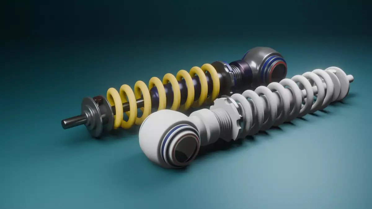  Motorcycle  SUSPENSION Free 3D model