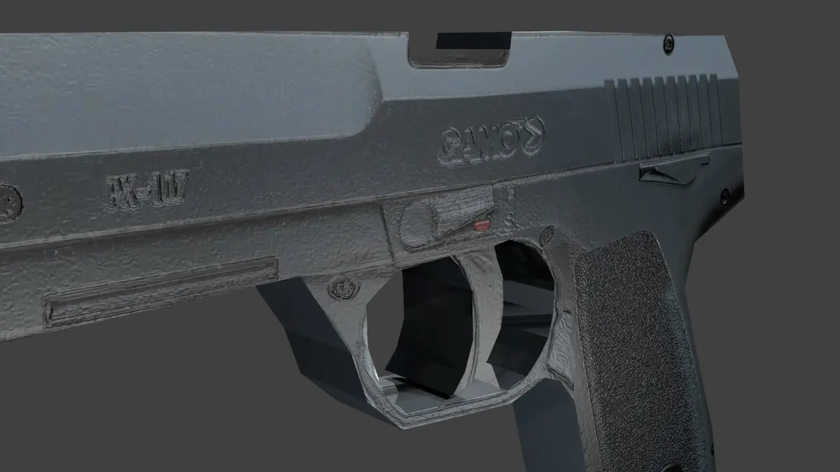 GAMO pistol Free low-poly 3D model