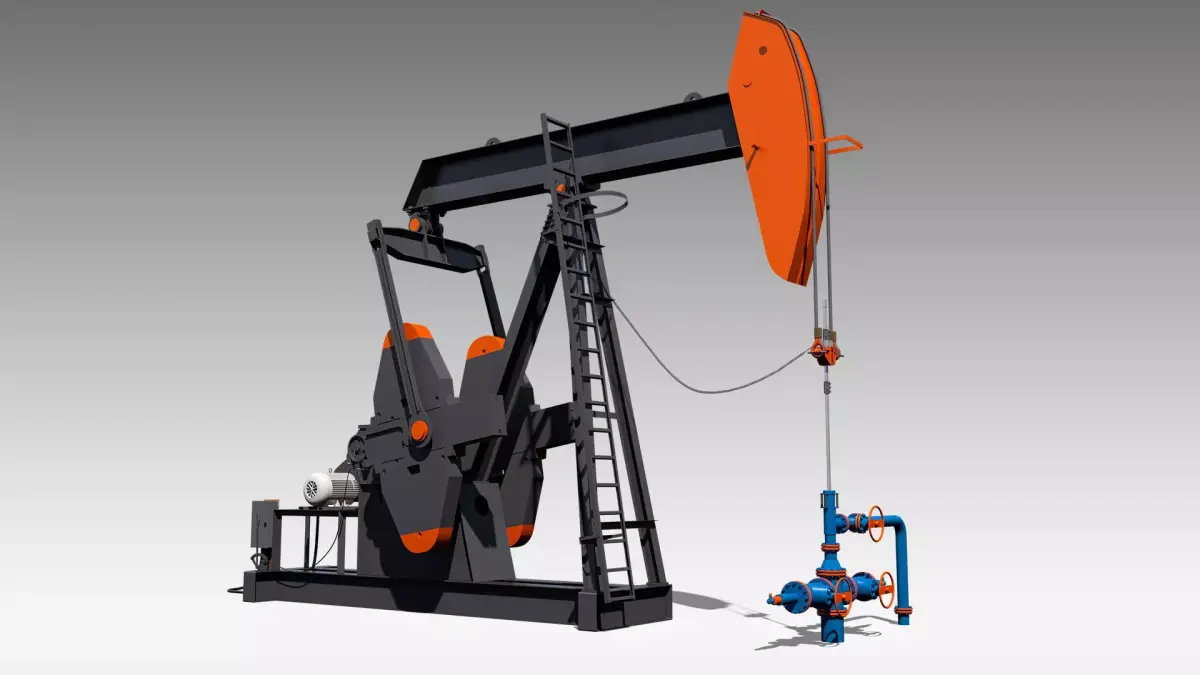 Conventional Pumpjack 3D model