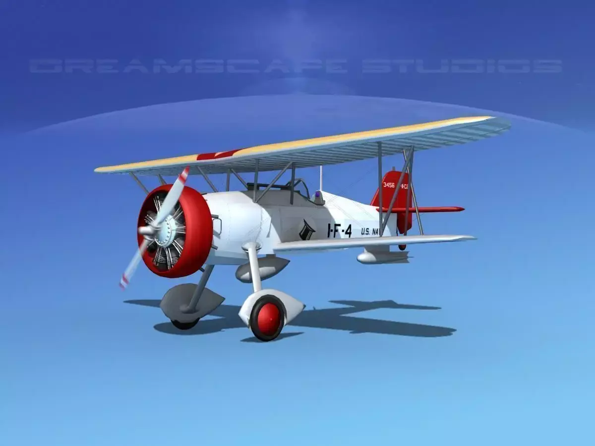 Curtiss F-11-C2 Goshawk V10 3D model