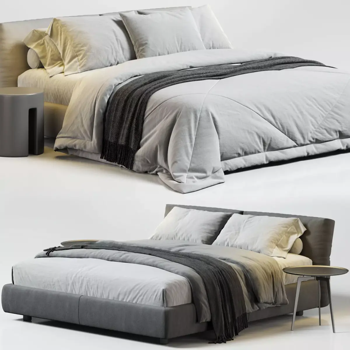 Flexform Newbridge Soft Bed 3D model